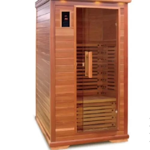 TQW19000-2 1 person infrared carbon glass floor heater sauna room