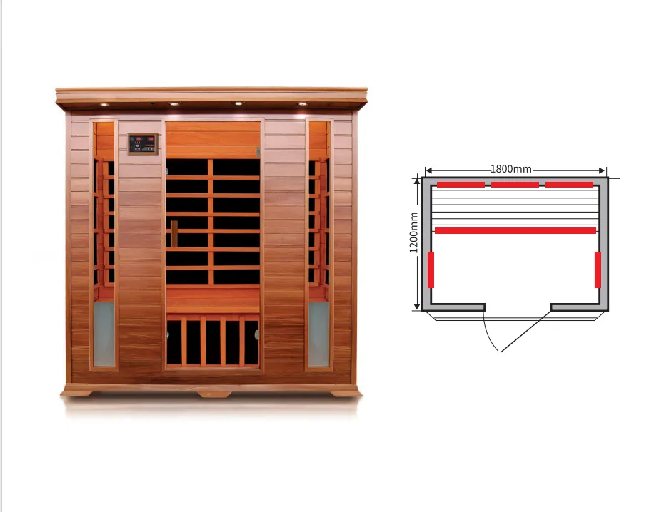 TQL427120 4 person far infrared carton heater sauna room chinasaunaroom