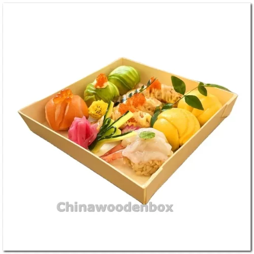 wood Disposable Lunch Box With Lid