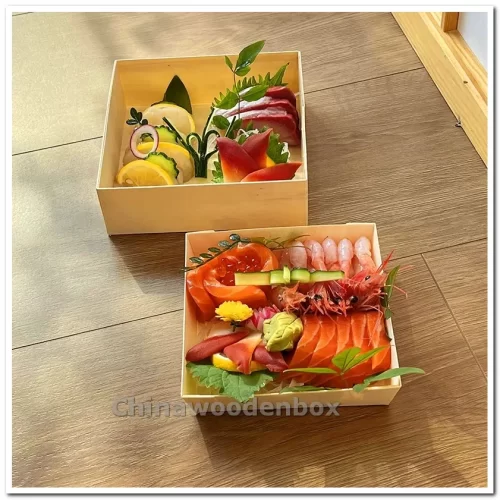 wood Disposable Lunch Box With Lid